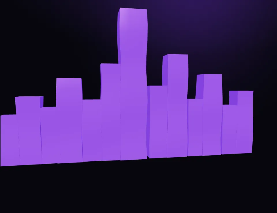 Boston skyline rendered in NEXXAI's flowing AI material