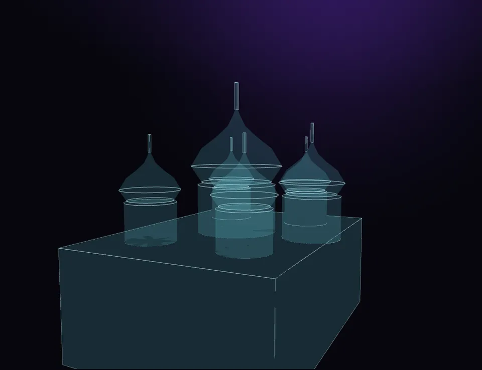 Saint Sophia of Kyiv rendered as a hologram, NEXXAI Ukraine